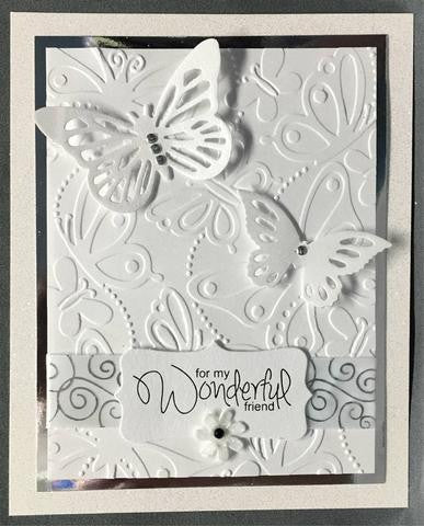 Butterflies Embossing / Folder de Grabado Mariposas Descontinuado Darice