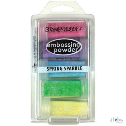 Embossing Powder Spring Sparkle Set / 5 Polvos de Embossing Primavera Polvos de Embossing Stampendous