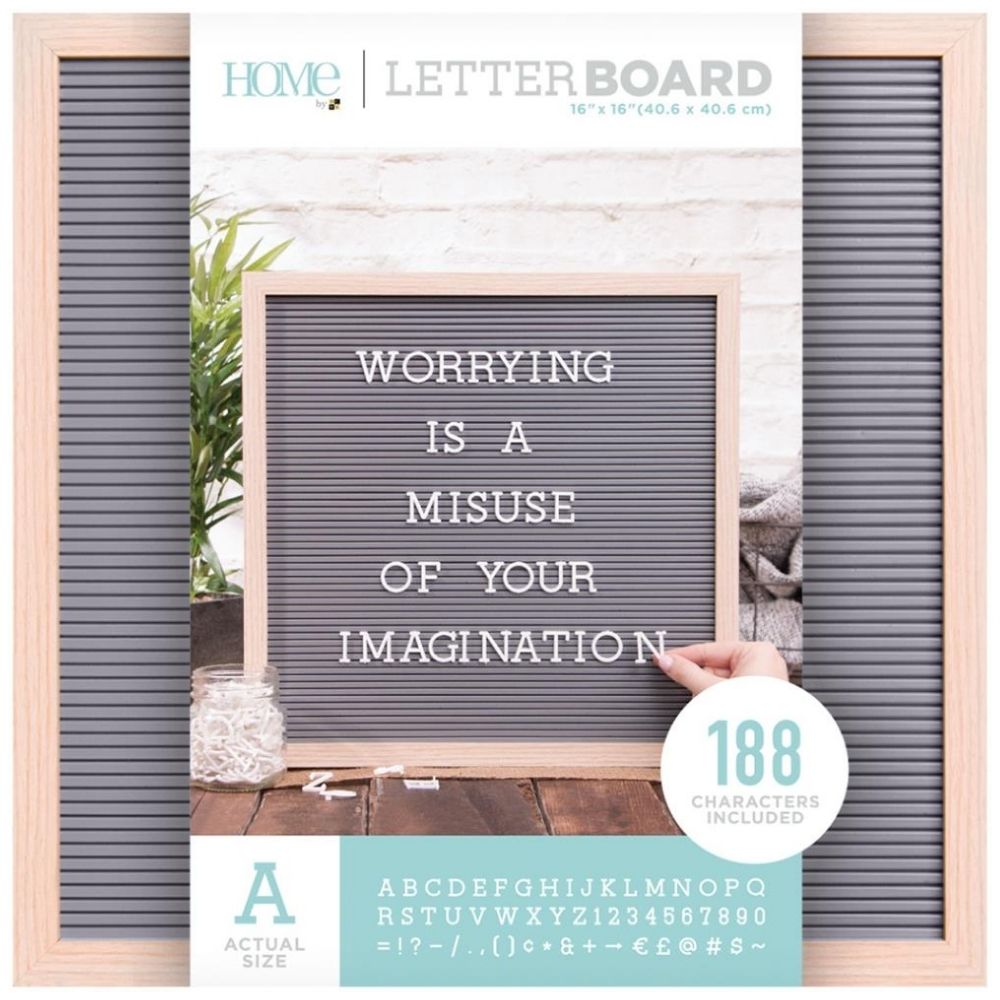 Framed Letterboard with Letters / Tablero de Mensajes 