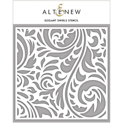 Elegant Swirls Stencil / Esténcil Garigoleado Elegante Descontinuado Altenew