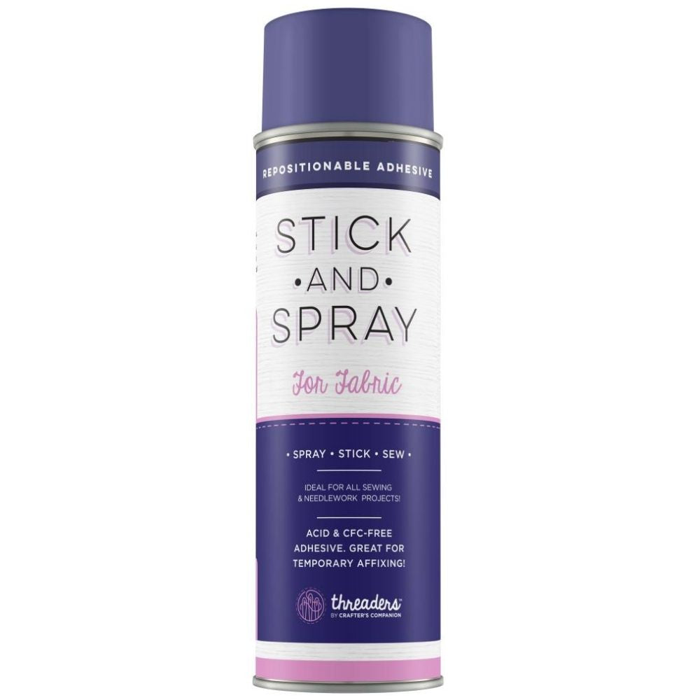 Stick & Spray Adhesive For Fabric / Pegamento Reposicionable para Tela Adhesivos / Pegamentos Crafter's Companion