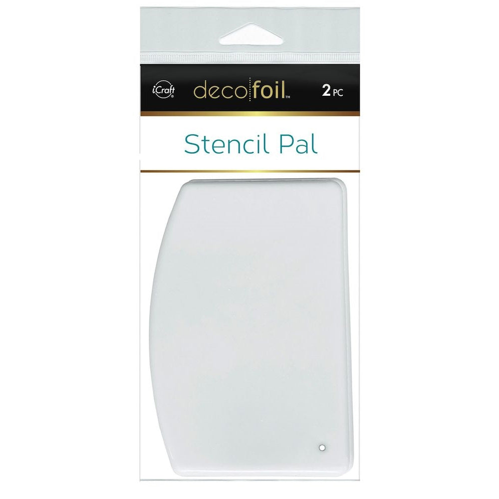 Deco Foil Stencil Pal / 2 Espátulas para aplicar Geles y Texturas Herramientas iCraft