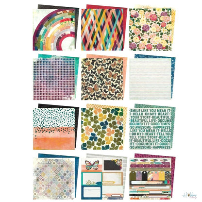 Storyteller Paper Pad 12 x 12&quot; / Block de Papel Estampado Papel Vicki Boutin