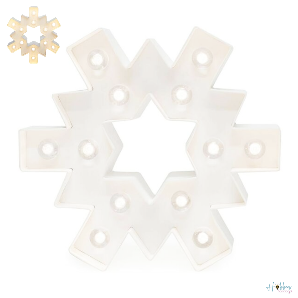 Marquee Light Kit Snowflake / Figura de Copo de Nieve con Luces Kits / Sets Heidi Swapp