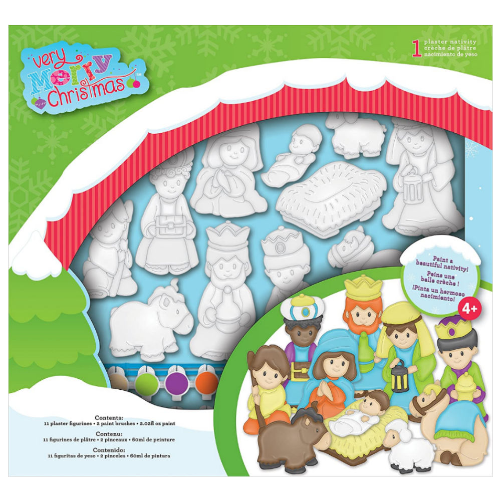 Plaster Nativity Kit / Nacimiento para Pintar Kits / Sets Colorbok