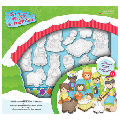 Plaster Nativity Kit / Nacimiento para Pintar Kits / Sets Colorbok