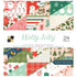 Holly Jolly 6" Cardstock / Block de Cartulina Navideña Papel DCWV