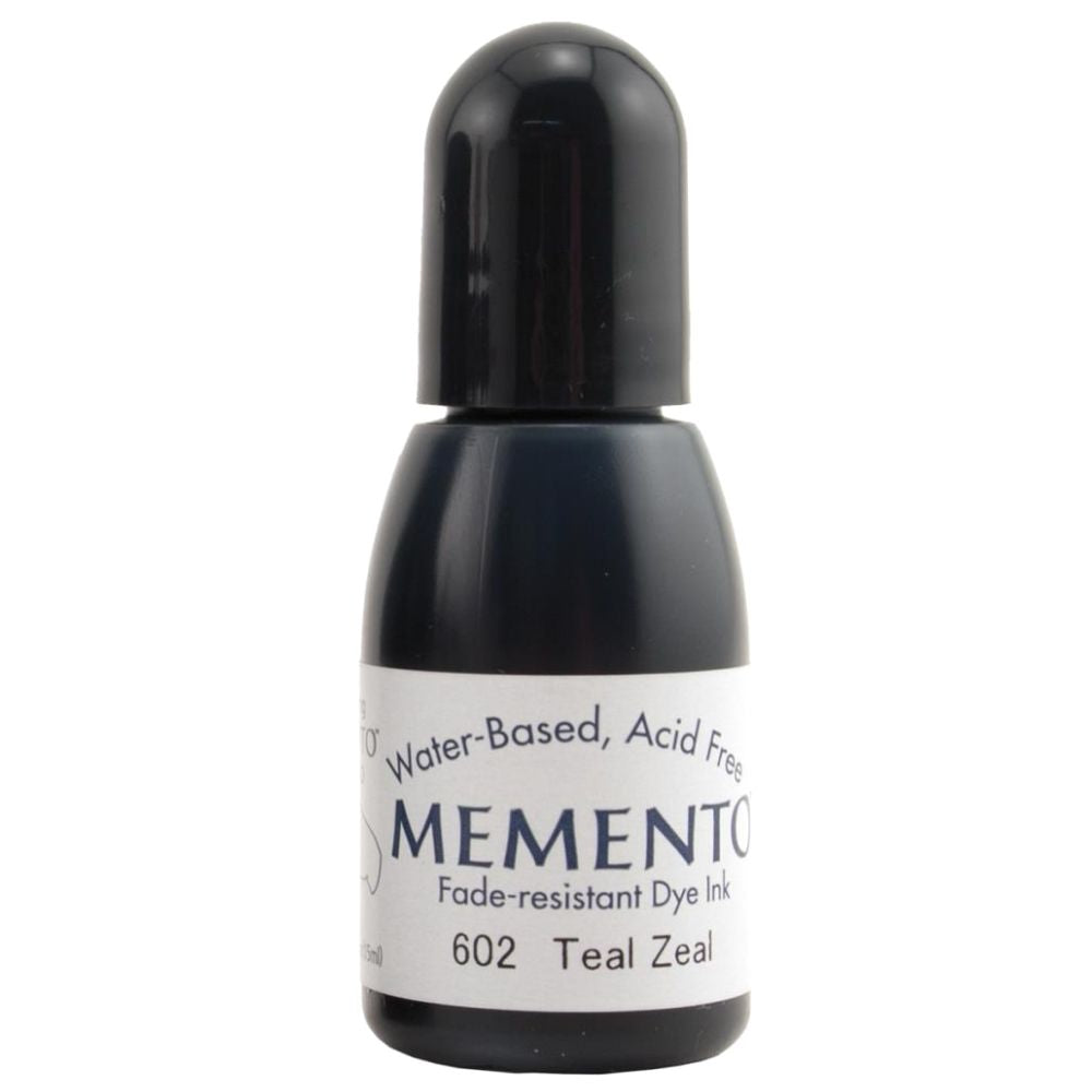 Teal Zeal Memento Ink Refill / Relleno Memento Azul Teal Tintas TSUKINEKO