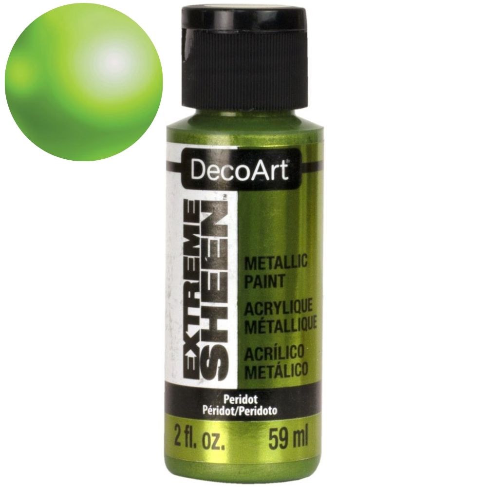 Extreme Sheen Peridot Acrylic Paint / Pintura Acrílica Verde Metálica Acrìlicos DecoArt