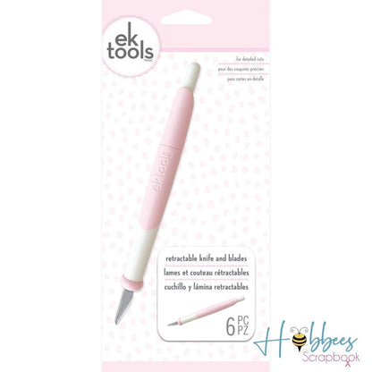 EK Success Retractable Knife Pink / Cuchillo de Precisión Rosa Tijeras / Cutters Ek Success