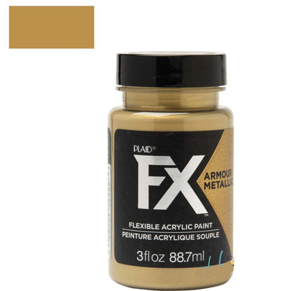 FX Armour Metallic Paint Gold Coin / Pintura metalizada Color Dorado Acrìlicos Plaid FX