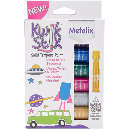 Kwik Stix Tempera Paint Metallic / Barritas de Pintura Tempera Colores y Plumones Pencil Grip