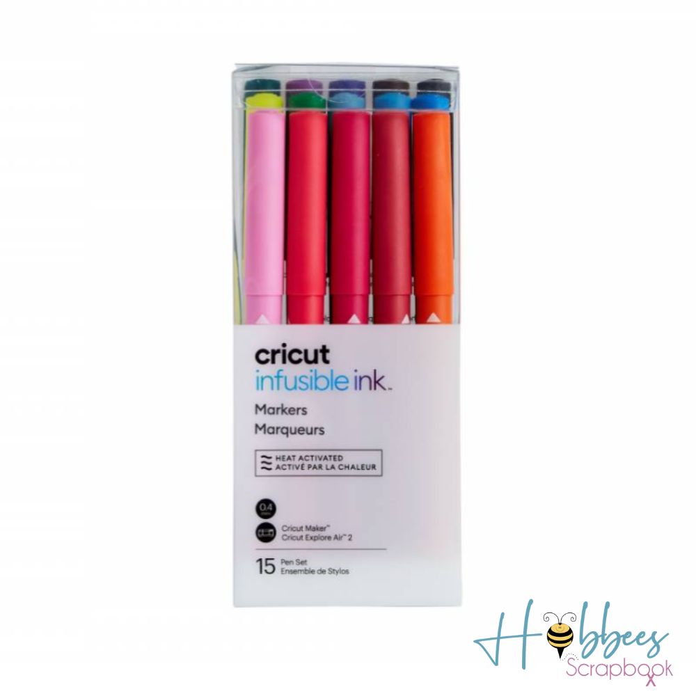 Infusible Ink Pens Set / Set Bolígrafos Infusible Ink 15 pz Colores y Plumones Cricut