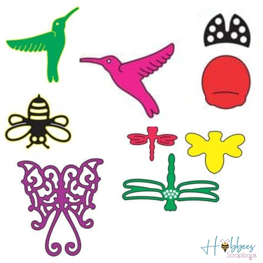 Tiny Things With Wings Dies / Suaje de Corte de Insectos DESCONTINUADO Cheery Lynn Designs