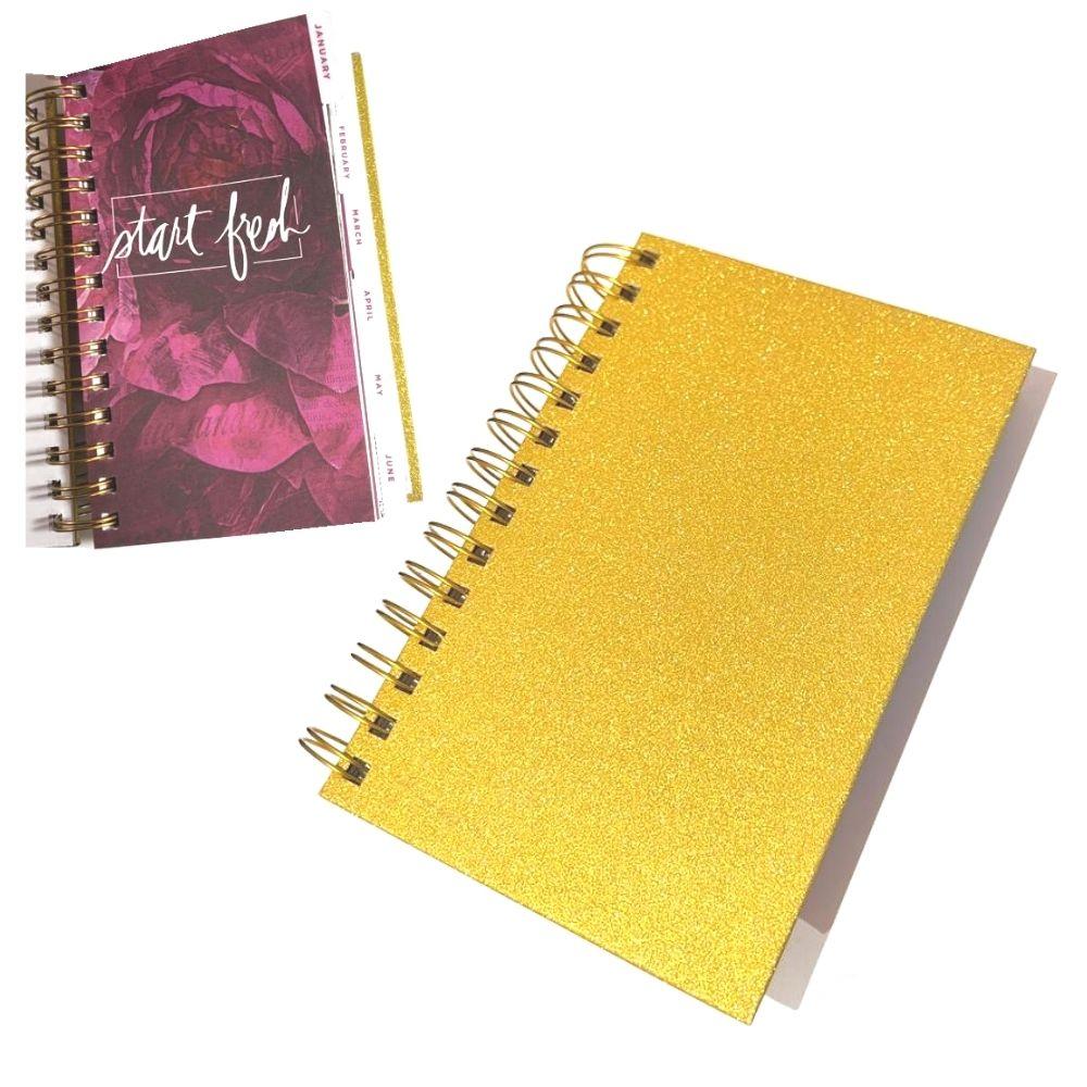 Undated Daily Planner / Planificador Diario Dorado Agendas y Journals Heidi Swapp