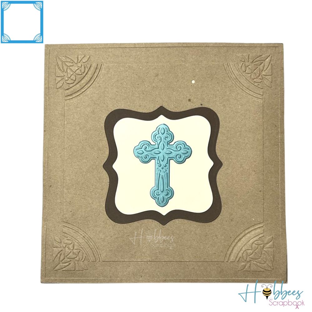 Embossalicious Art Deco Frame 8&quot; x 8&quot; / Folder de Grabado Grande Esquinas Decoradas Folders de Grabado Crafter&