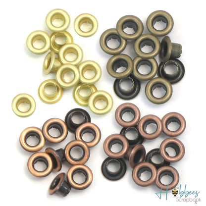 Standard Eyelets Warm Metal / Ojillos Metálicos Descontinuado We R Memory Keepers