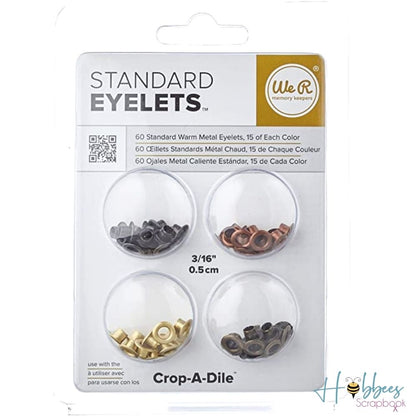 Standard Eyelets Warm Metal / Ojillos Metálicos Descontinuado We R Memory Keepers