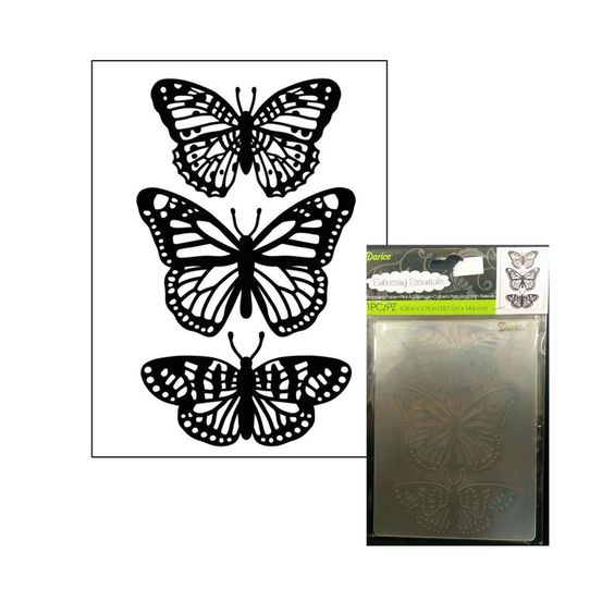 Embossing Folder Butterflies Trio / Folder de Grabado Mariposas Folders de Grabado Darice