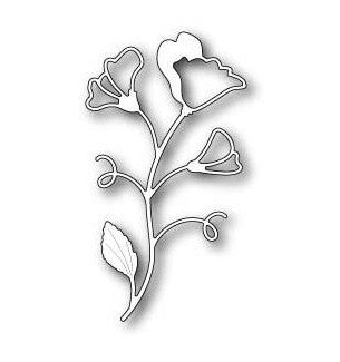 Sweet Pea Stem Die / Suaje de Corte Tallo y Flores Dados de Corte / Suajes / Troqueles Poppy Stamps