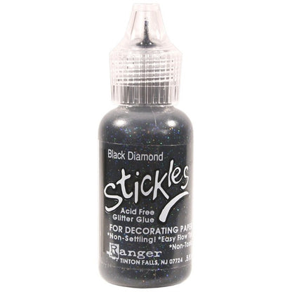 Stickles, Mercury Glass Black Diamond / Pegamento de Brillos Negro Pintura Dimensional Ranger