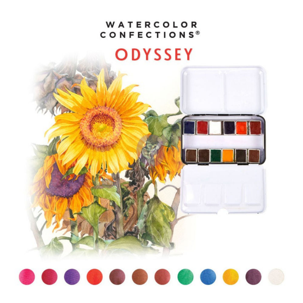 Watercolor Pans Odyssey  / Acuarelas Odisea Acuarela Prima Marketing