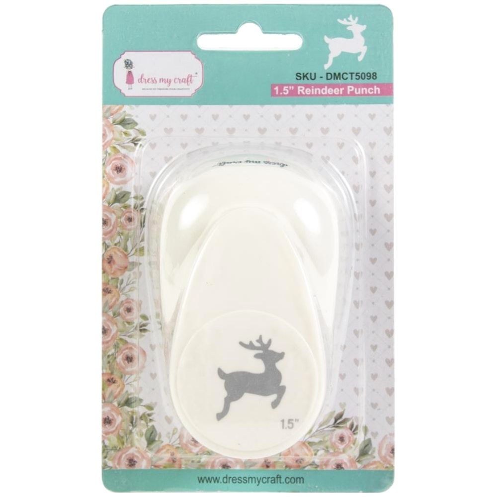 Reindeer Paper Punch 1.5&quot; / Perforadora de Venado 3.81 cm Perforadoras Dress My Craft