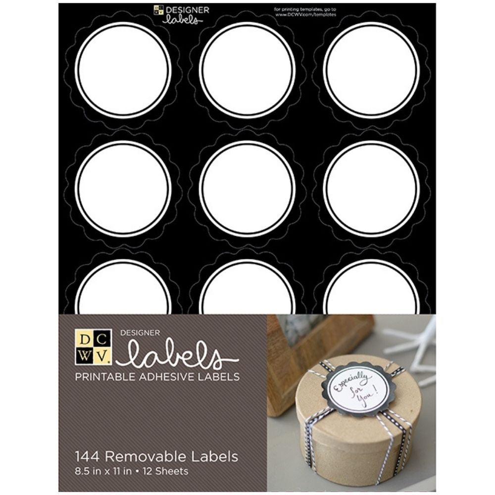 Printable Adhesive Labels / 144 Etiquetas Adhesivas Imprimibles Stickers DCWV