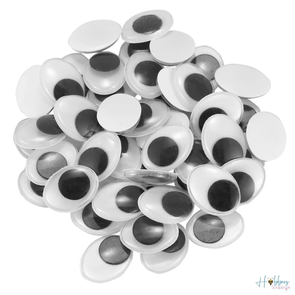 Oval Googly Eyes Assorted Pack / Paquete Ojitos Móviles Adornos / Embellishments Multicraft Imports