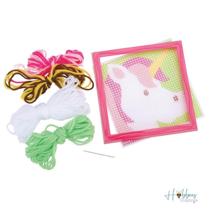 Sew Cute! Unicorn Needlepoint Kit / Kit de Bordado Unicornio Costura Colorbok