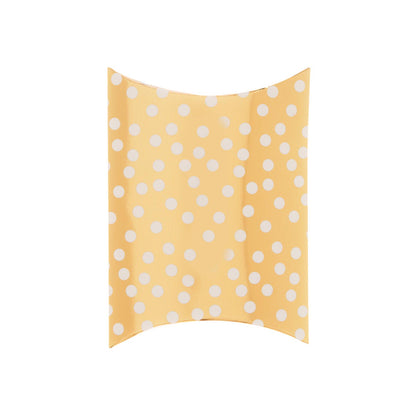 Gold with White Dots Pillow Boxes / 10 Cajitas de Almohada Listas Para Armar Cajitas para Armar Darice