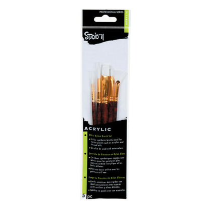 Studio 71 Nylon Brush Set / Set de Pinceles de Nylon Pinceles y Brochas Darice