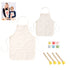 Adult & Child Canvas Apron Kit / Delantales Personalizables Repostería Darice