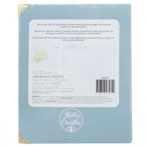 Journal Peace Binder / Paquete de Agenda y Separadores Agendas y Journals Kelly Creates