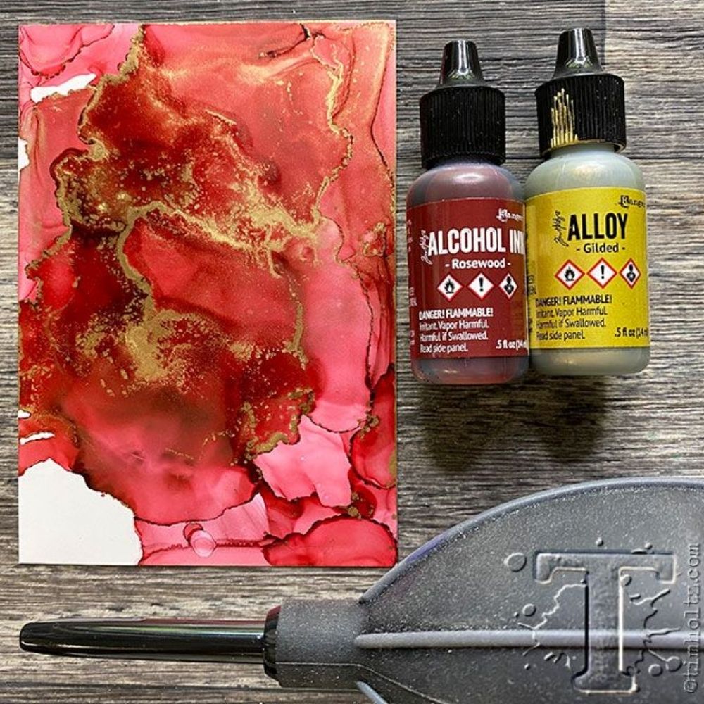 Tim Holtz Alloy Gilded / Tinta al Alcohol Metálica Tintas al Alcohol Ranger