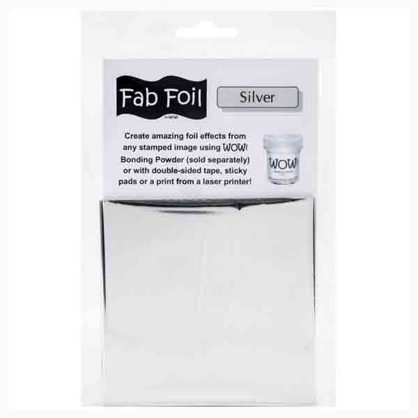 Silver Fab Foil / Papel Metalizado Plateado Foil Wow!