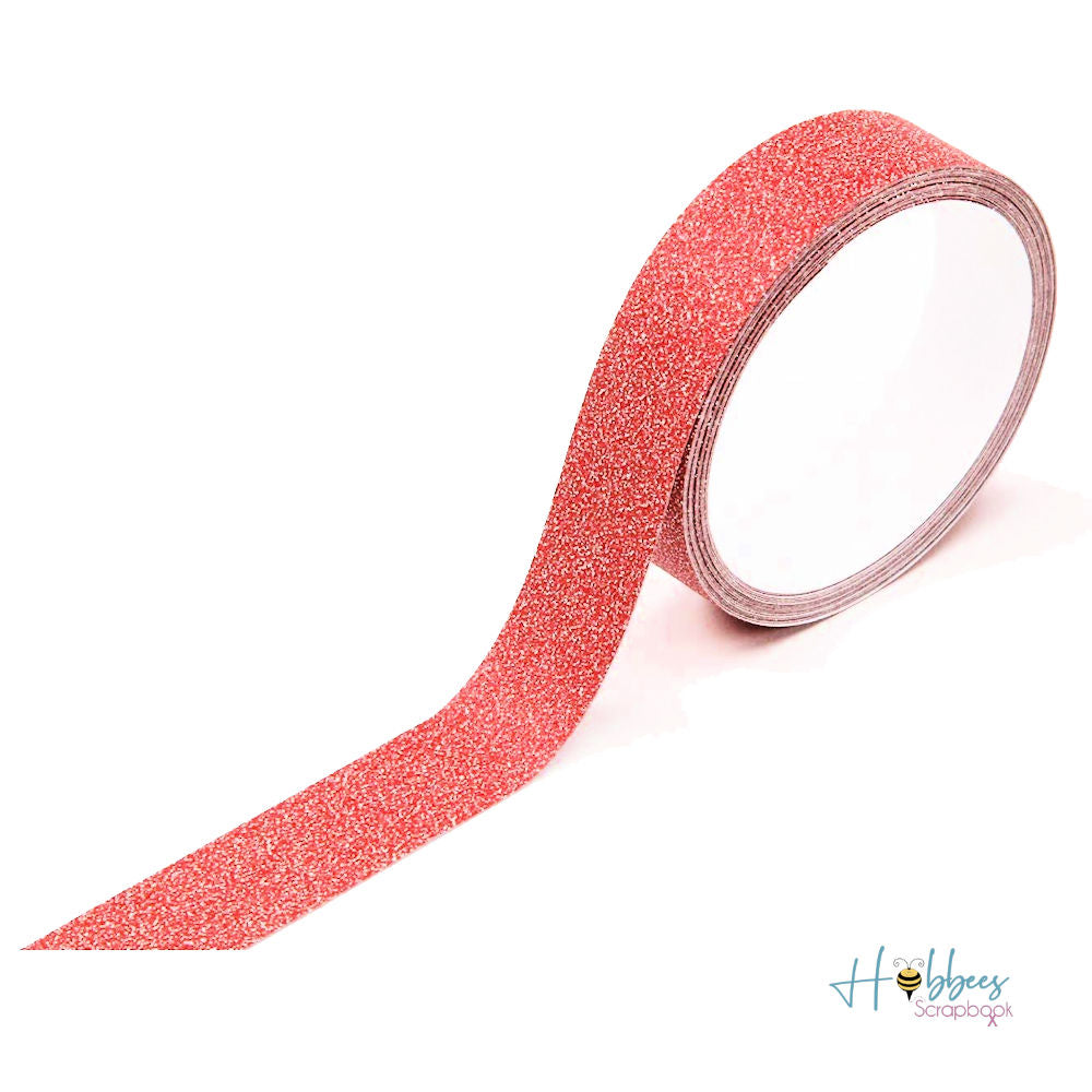 Sparkle Tape Red / Cinta Adhesiva Roja Brillante Washi Tape Darice