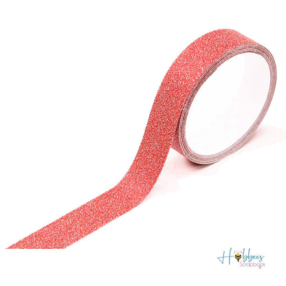 Sparkle Tape Red / Cinta Adhesiva Roja Brillante Washi Tape Darice