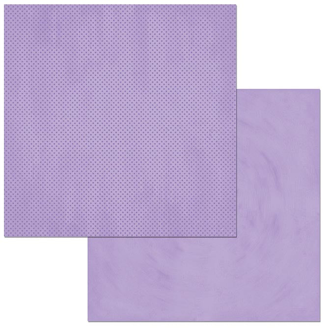 Lavender Dot Cardstock / Cartulina Textuizada de Puntitos Doble Cara Papel, Hojas Sueltas BoBunny