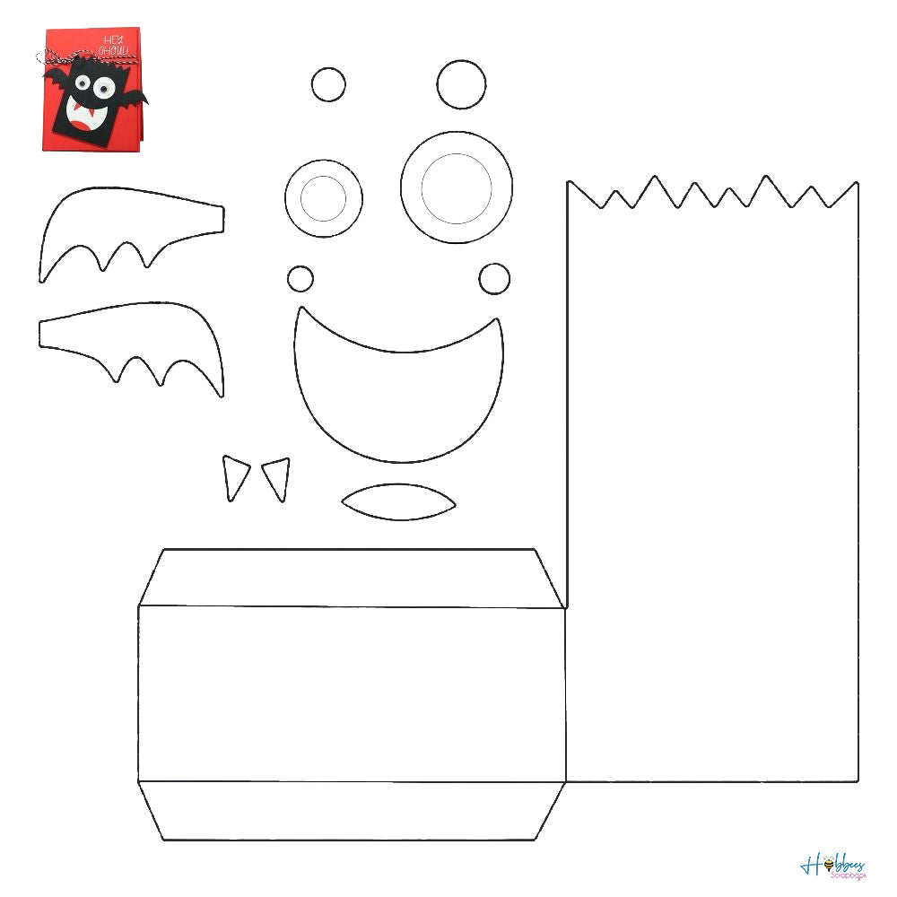 Boo Box Die / Suaje Bolsita Halloween Dados de Corte / Suajes / Troqueles My Favorite Things