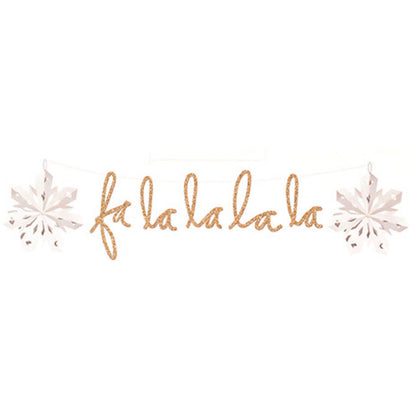 Fa La La Gold Glitter / Adorno Navideño Adornos / Embellishments Heidi Swapp