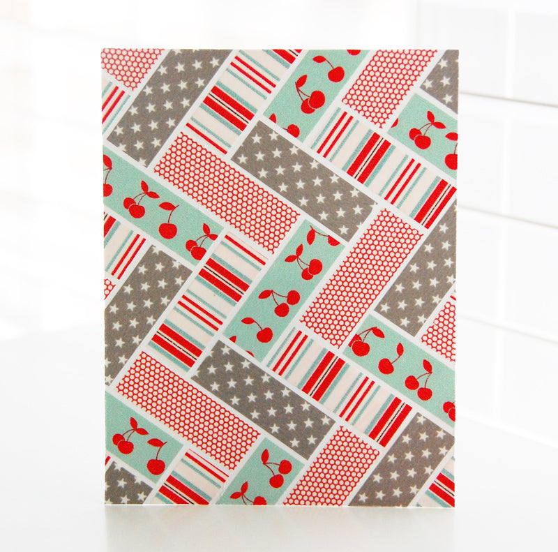 Washi Tape Tea Towel / Cinta Adhesiva Washi Tape Octuber Afternoon