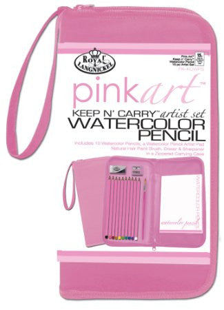 Pink Art Watercolor Pencil / Estuche de Lapices Acuarelables Colores y Plumones Royal Langnickel