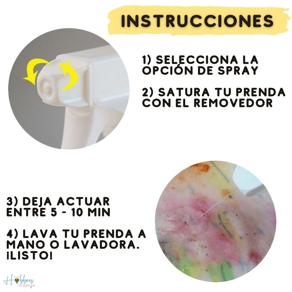 Spot Remover Laundry Spray / Removedor de Manchas Pintura para Tela Grandma&