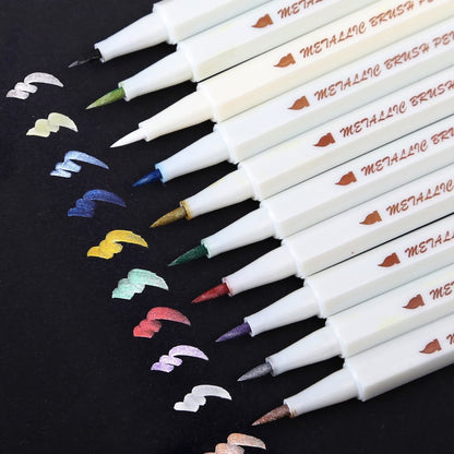 Metallic Markers 10 pc / Marcadores Metálicos Descontinuado STA