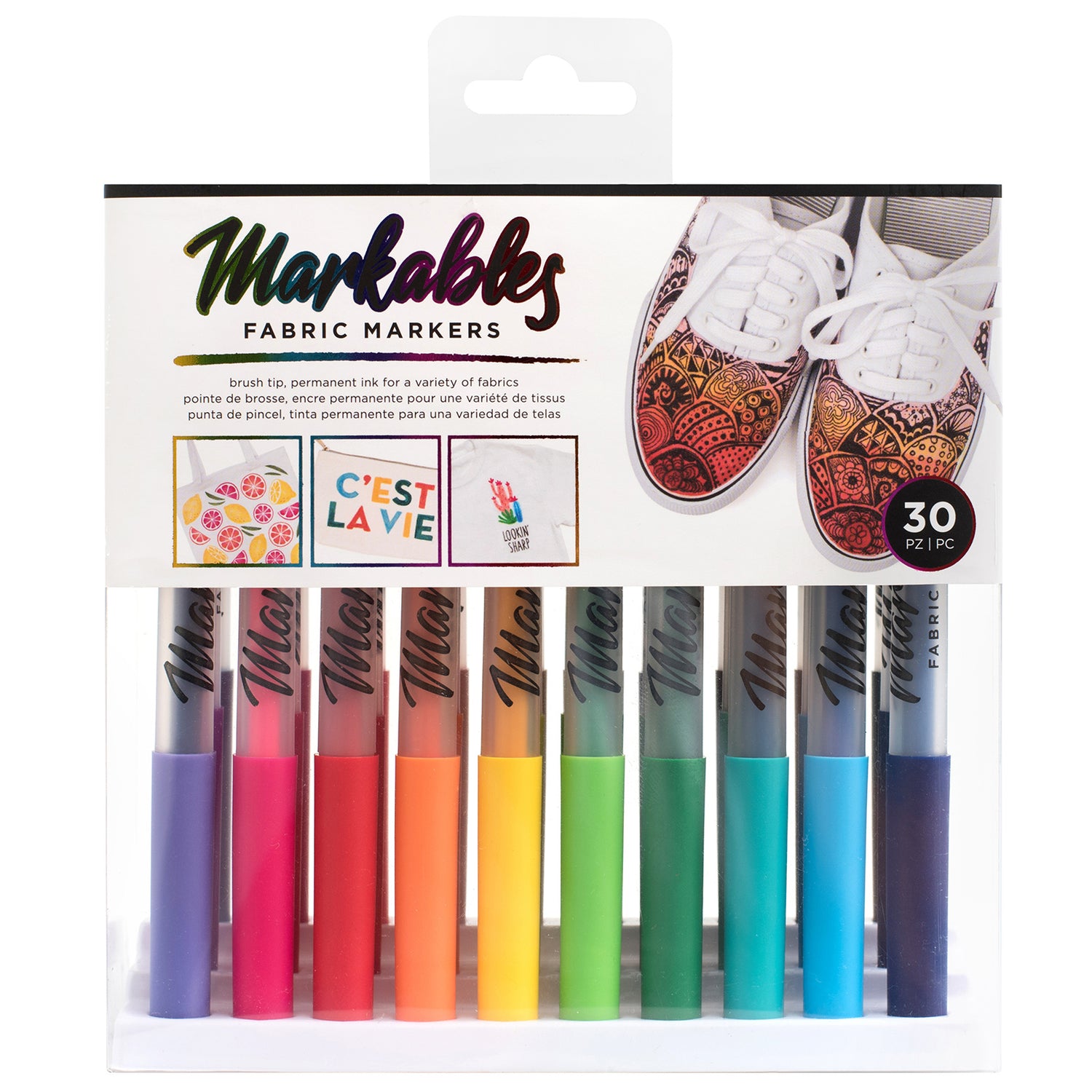 Permanent Fabric Markers / Marcadores Para Tela Marcadores &amp; Plumones American Crafts