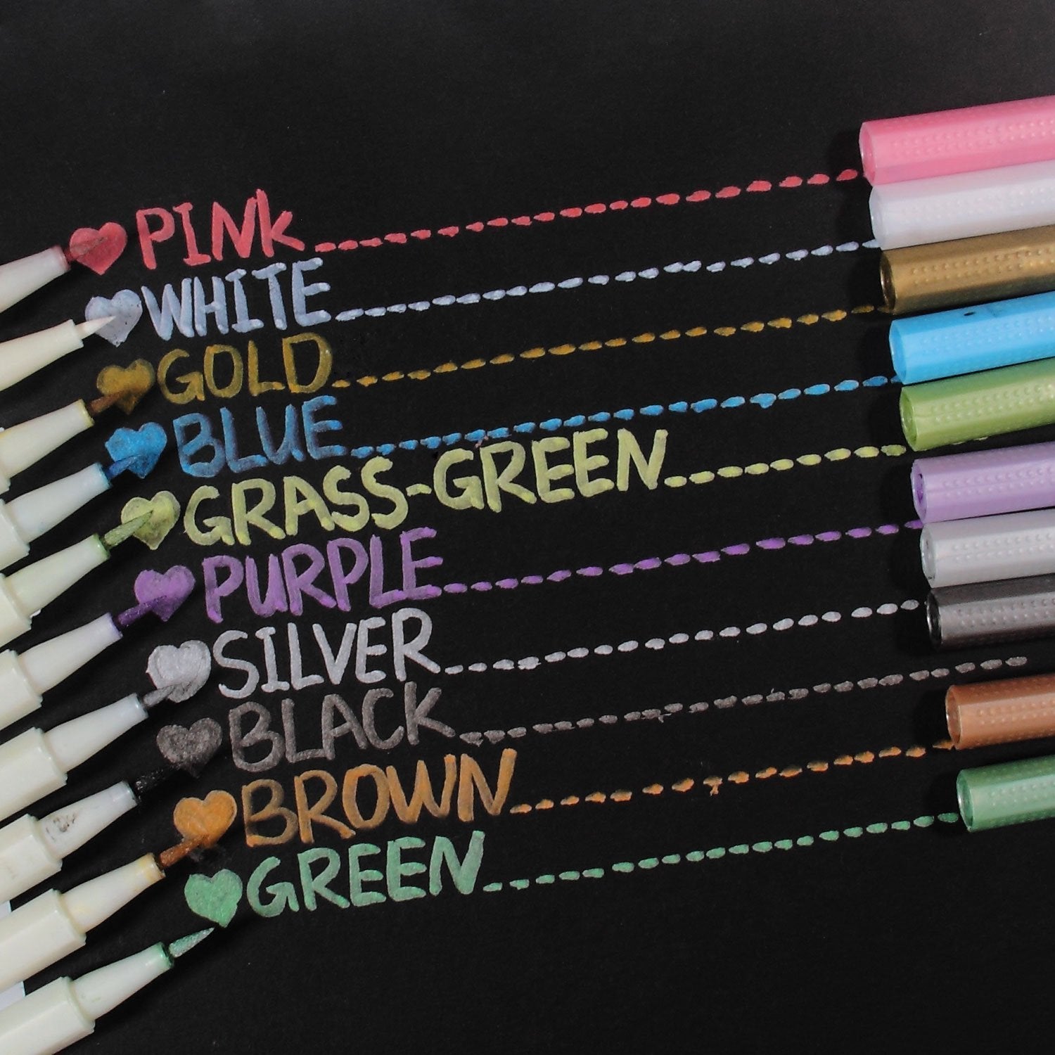 Metallic Markers 10 pc / Marcadores Metálicos Descontinuado STA