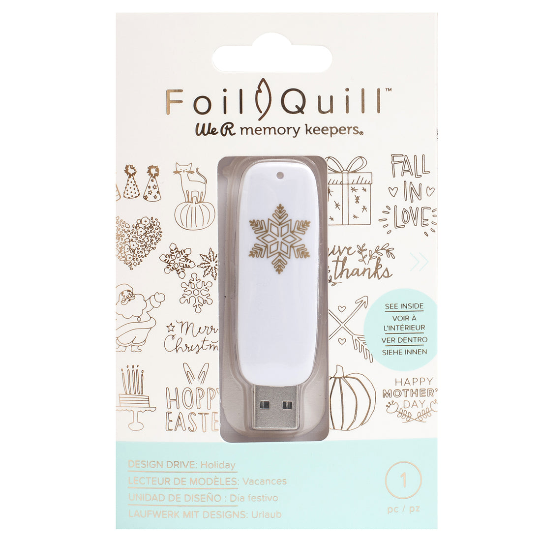 Foil Quill Holiday USB Art / USB con Diseños para Foil Quill Accesorios We R Memory Keepers