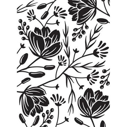 Embossing Folder Flower Pod Background / Folder de Grabado Flores Folders de Grabado Darice