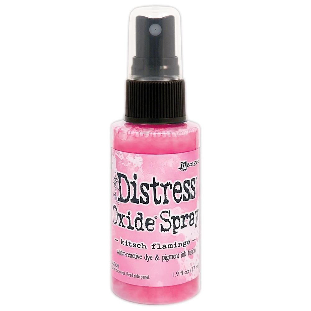 Distress Oxide Kitsch Flamingo Spray Stain / Tinta en Spray Rosa Oxidado Tintas Ranger